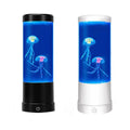 Lampe méduse LED noire et blanche, veilleuse aquarium