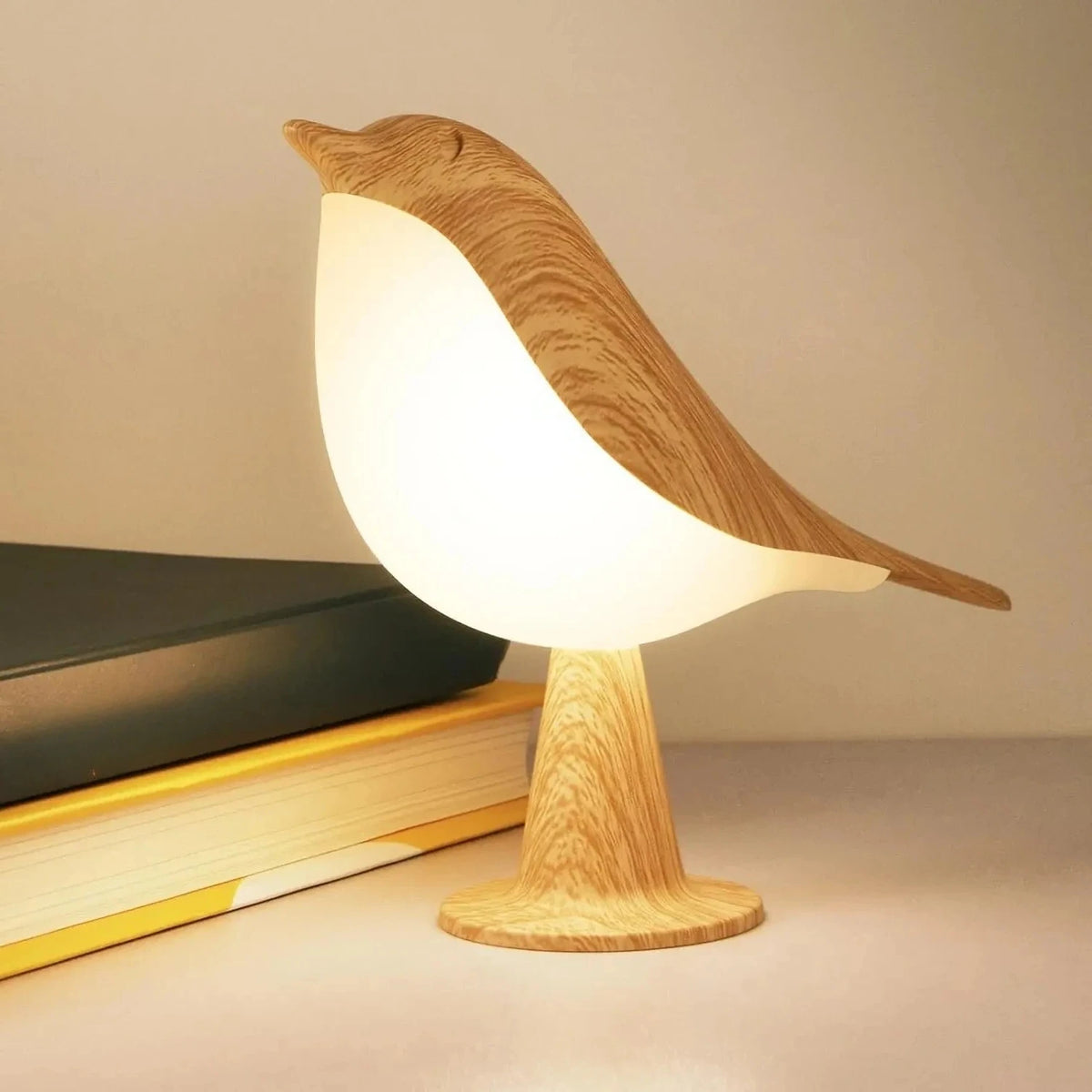 Lampe oiseau sans fil, veilleuse tactile rechargeable – vue 2