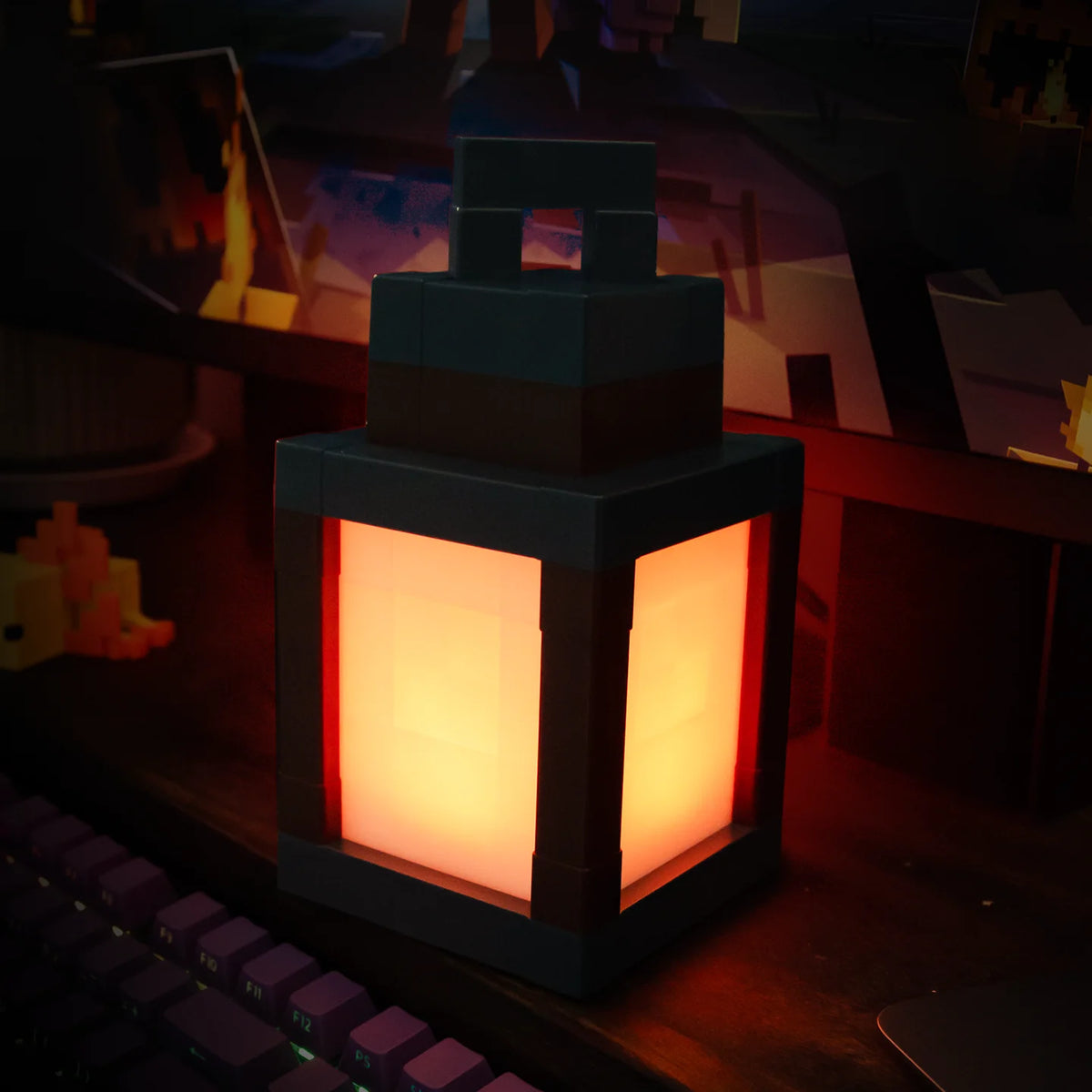Lanterne pixel déco chambre gaming