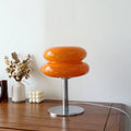 Lampe macaron en verre, lampe de chevet rétro – vue 7