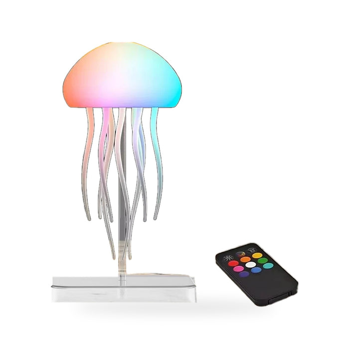 Kabellose Quallen-Lampe – LED-Nachtlicht mit Farbverlauf und Fernbedienung