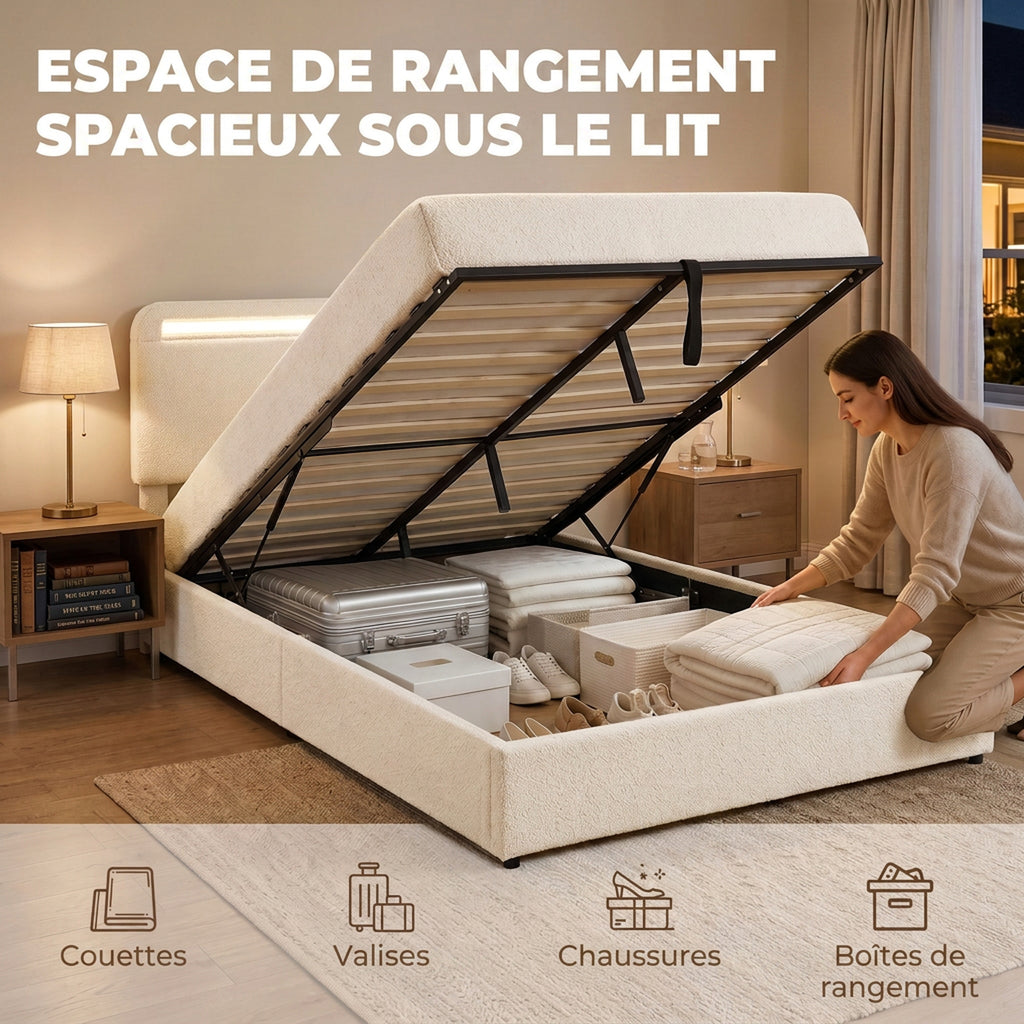 Éclairage LED RGB de la tête de lit avec télécommande et commande intégrée
